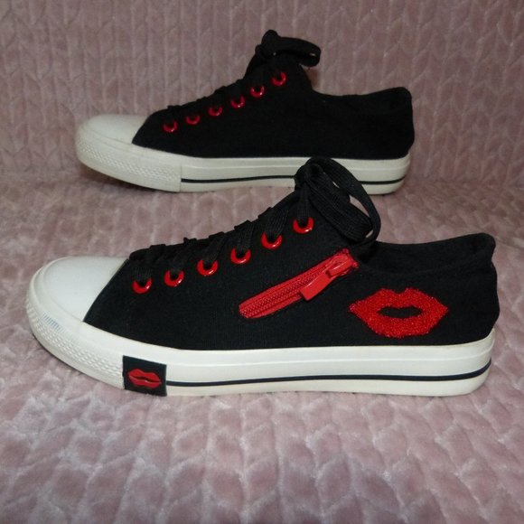 SHELAIDON BLACK SNEAKERS EU 40 - Picture 1 of 8